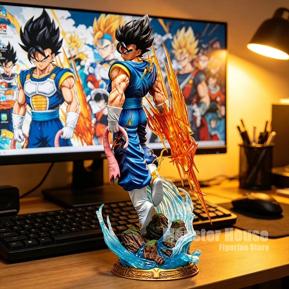38cm/14.96in Anime Dragon Ball Figure Vegetto Action Figures Pvc Statue Desktop Ornamen Collection Model Toys Gifts