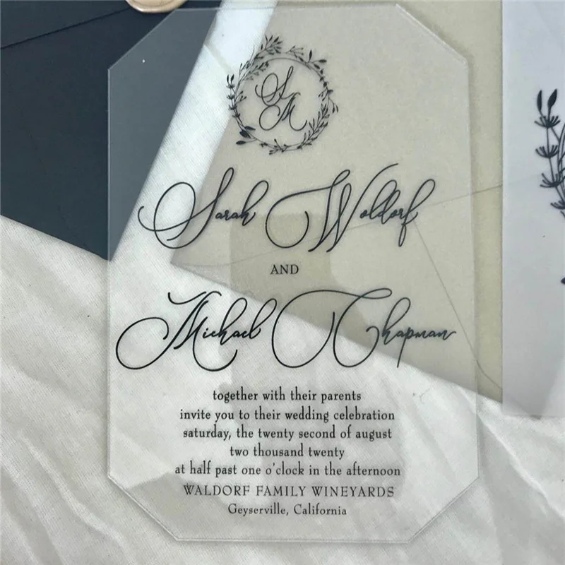 Customized. New Wedding Acrylic Invitation Card Wedding Invitation European Invitation Personalized Business Activity I