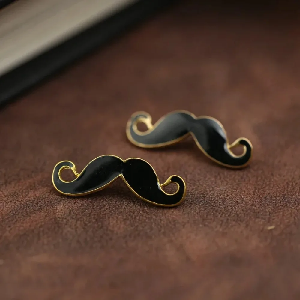 i-Remiel Fashion  Moustache Black Beard Metal Brooch Pin for Men\'s Shirt Suit Children\'s Lapel Cute Pins and Brooch Accessories