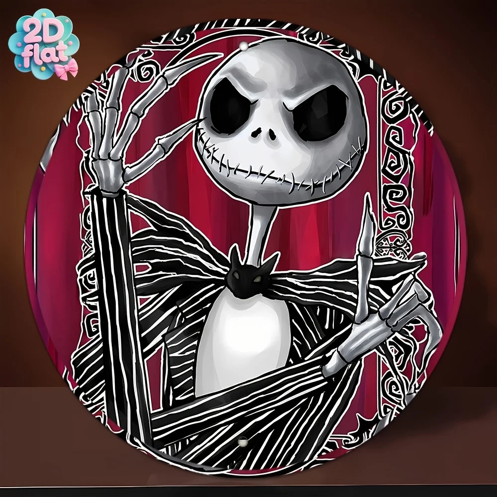 Letrero de Metal de Nightmare Before Christmas Jack Skellington, colección oficial de The Nightmare Before Christmas, Vin, 1 ud.