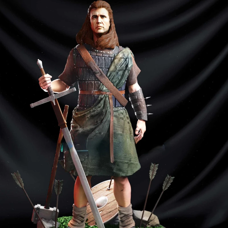 

Braveheart масштаб 1/24, комплект моделей из смолы, фигурки «сделай сам», разобранные и неокрашенные игрушки