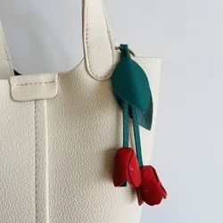 Handmade tulip niche design key chain bag decoration exquisite gift