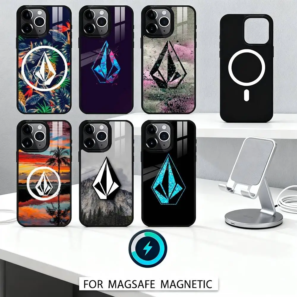 

V-VOLCOM Sport S-Style Phone Case For iPhone 17,16,15,14,13,12,Pro,Max For Magsafe Magnetic Wireless Charging