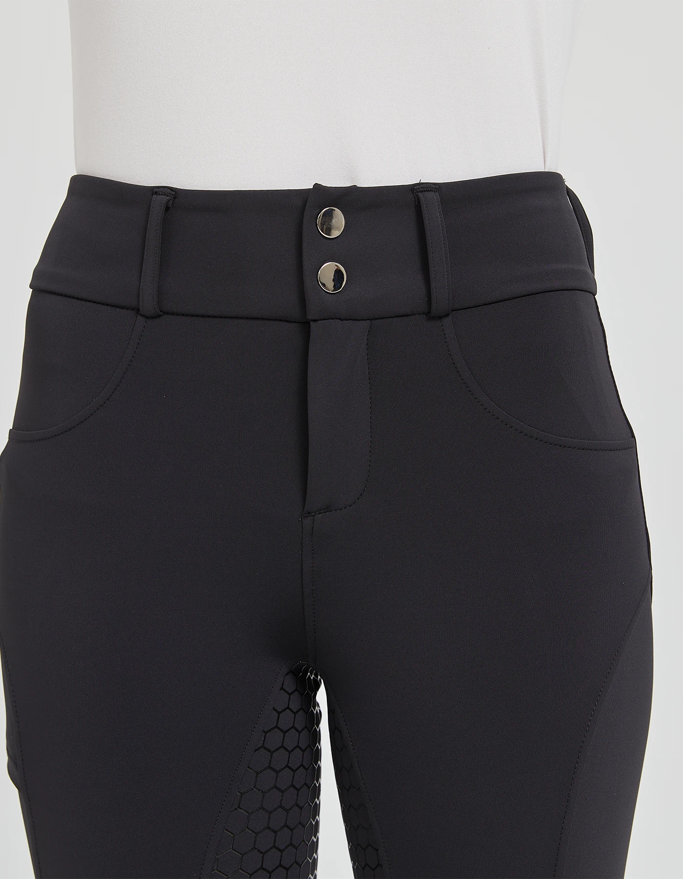 Professionelle Reithose mit Silikon-Anti-Rutsch-Beschichtung, schnelltrocknend, eng anliegend, für Radsport und Reitprüfungen – Detail 5