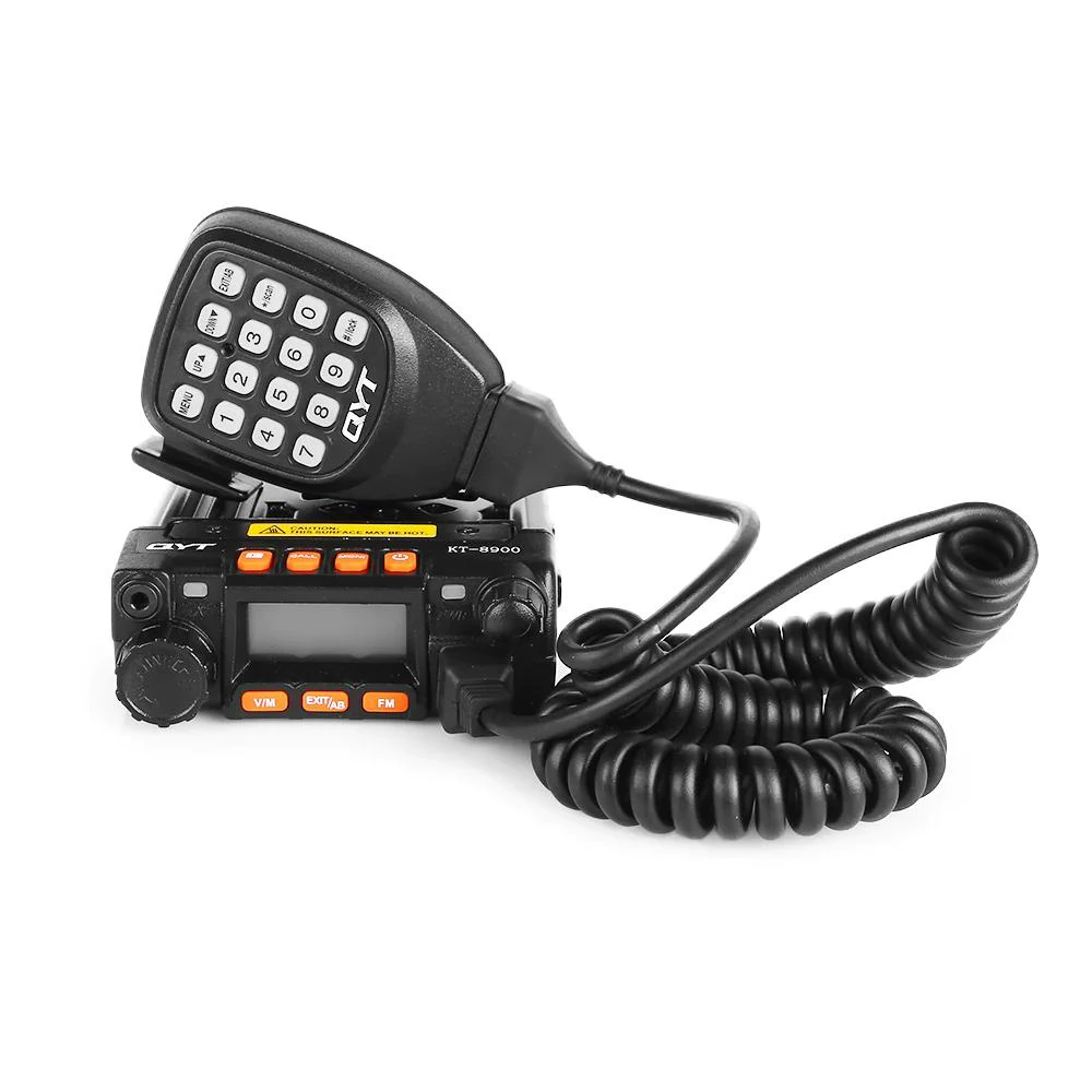 QYT KT8900 Mini VHF UHF dual band Mobile ham Radio Transceiver - 20/25 Watt Handy microphone