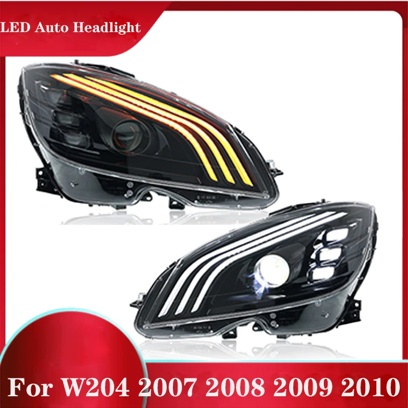 

It is suitable for 07-10 Mercedes-Benz C-class W204 headlight assembly modified Maybach LED daily running light lens lamp