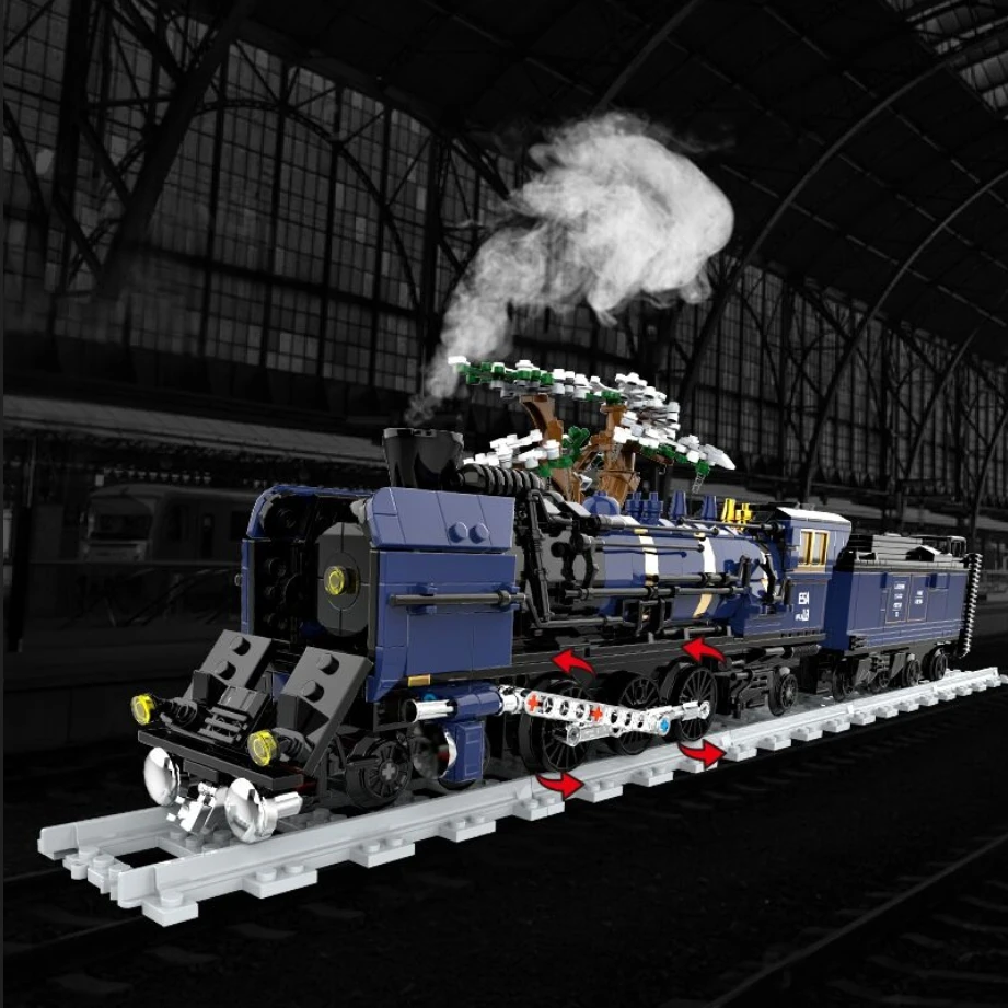 

High-tech City Retro Steam Dongfang Express Expert Technical Train Building Blocks Classic Model Toy Gifts Children's Toys Ch