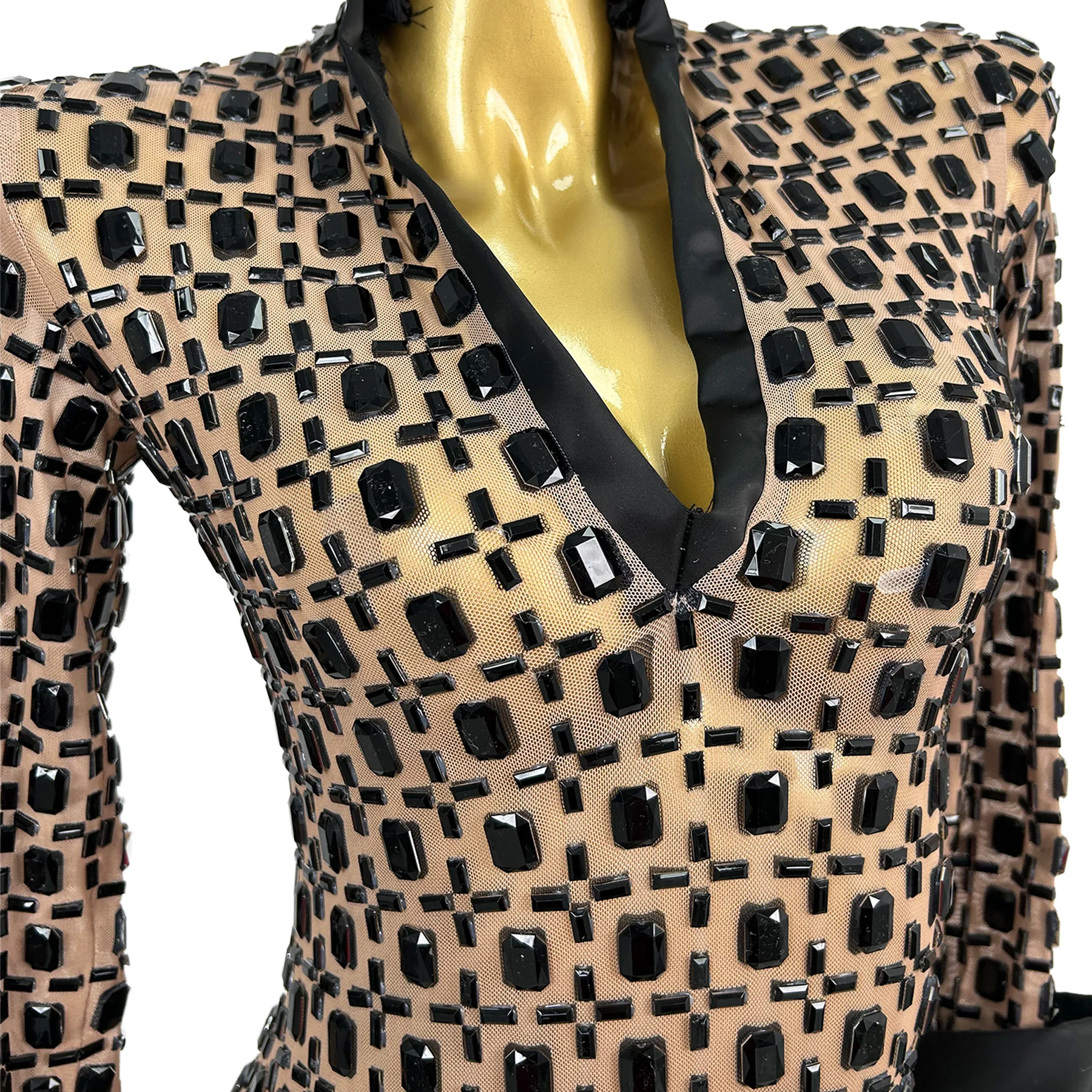 

Luntaiyin Elegant Women Banquet Evening Dress Black Checkered V-neck Dress Wedding Birthday Cocktail Prom Gowns Formal Dress