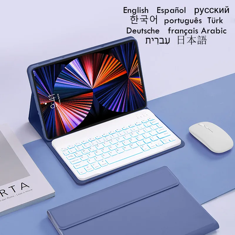 

Backlit Keyboard Case For Xiaomi Pad 6 Max 14 Cover Russian Korean Spanish Portuguese Teclado For Xiaomi Mi Pad 6 Max 14 Case