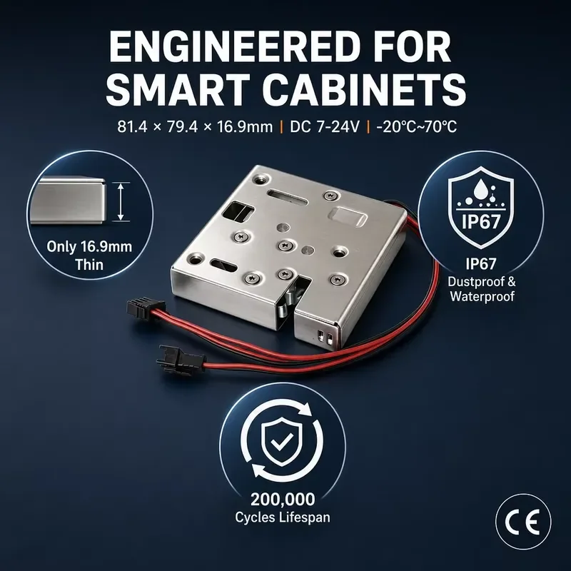 Electric Latch Smart Locker Electronic Cabinet Lock with Signal Feedback Electromechanical Lock