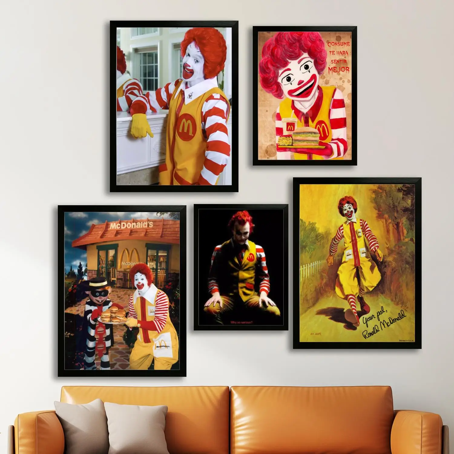 

ronald mcdonald Canvas Art Poster, Wall Art, Picture Print, Modern Family, Bedroom Decor, Posters,Decorative painting