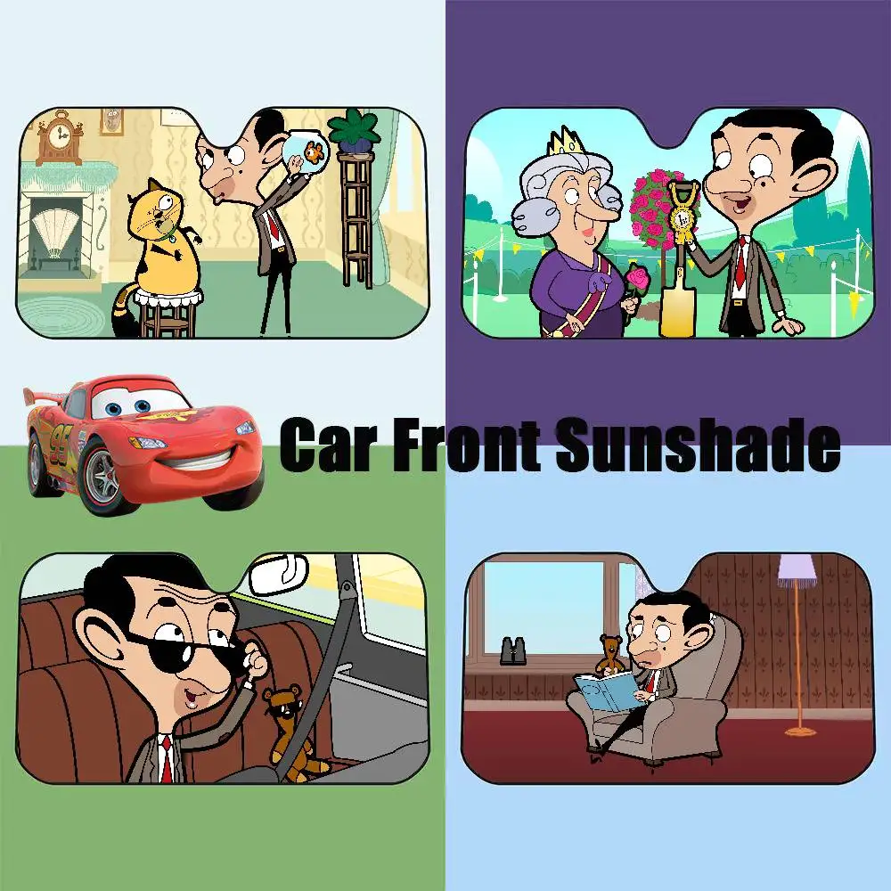 

Mr B-Beans Cartoon Car SunShade Car Sunshade, Front Windshield Protector, Foldable UV Resistant Sunshade Cover, Car Accessories