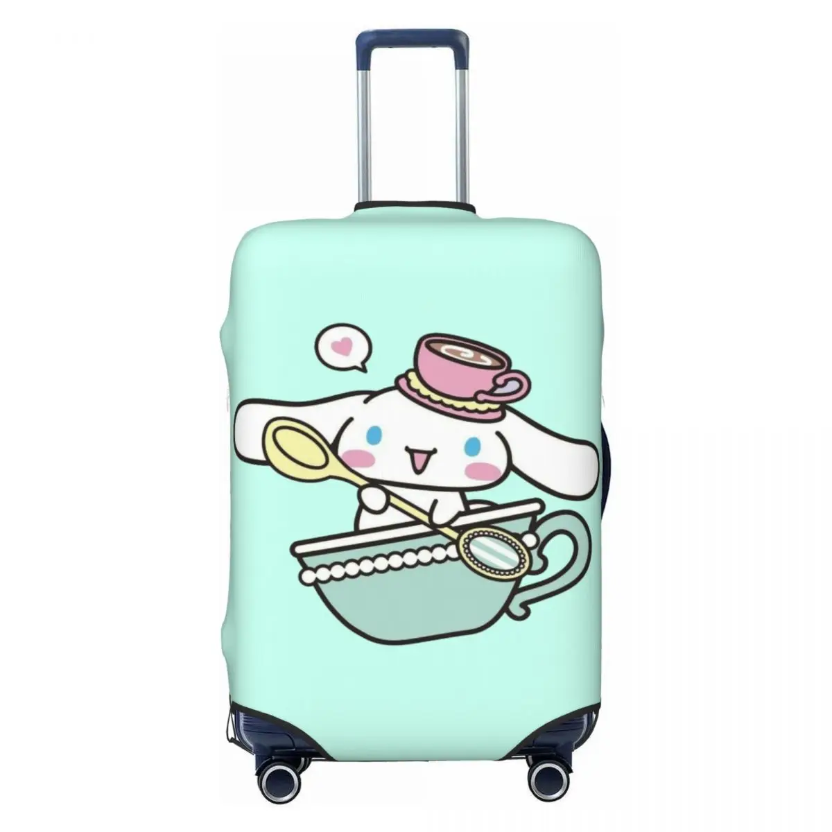 

Custom Funny Cinnamoroll Cartoon Luggage Cover Protector Elastic Travel Suitcase Covers