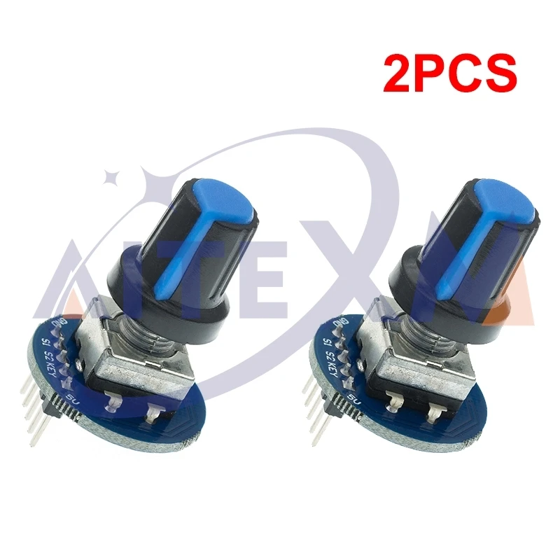 2 قطعة وحدة التشفير الدوارة لاردوينو الطوب الاستشعار تطوير الصوت المستديرة الدورية الجهد مقبض غطاء EC11 YANXD #1