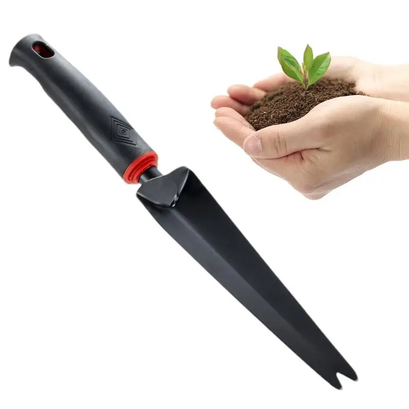 Gardening Root Spade Potted Plant Tool Carbon Steel Gardening Shovels Multipurpose with Ergonomic Grip for Weeding Loosening