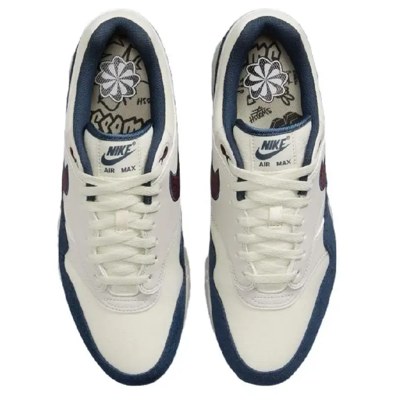 Nike Nike Air Max 1 Coconut Milk Burgundy Crush Navy Sneakers shoes FN6952-103