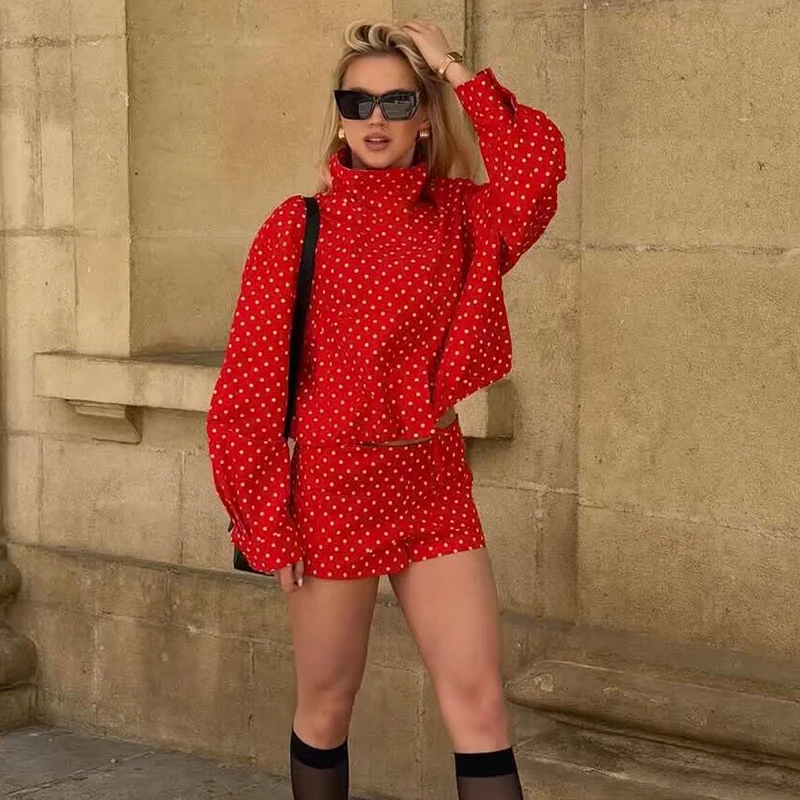 Jackets Blouse Spring Women's 2026 New Elegant Women Polka-dot Loose Long-Sleeved Jackets Chic Spring Warm Youth Outerwear Coats