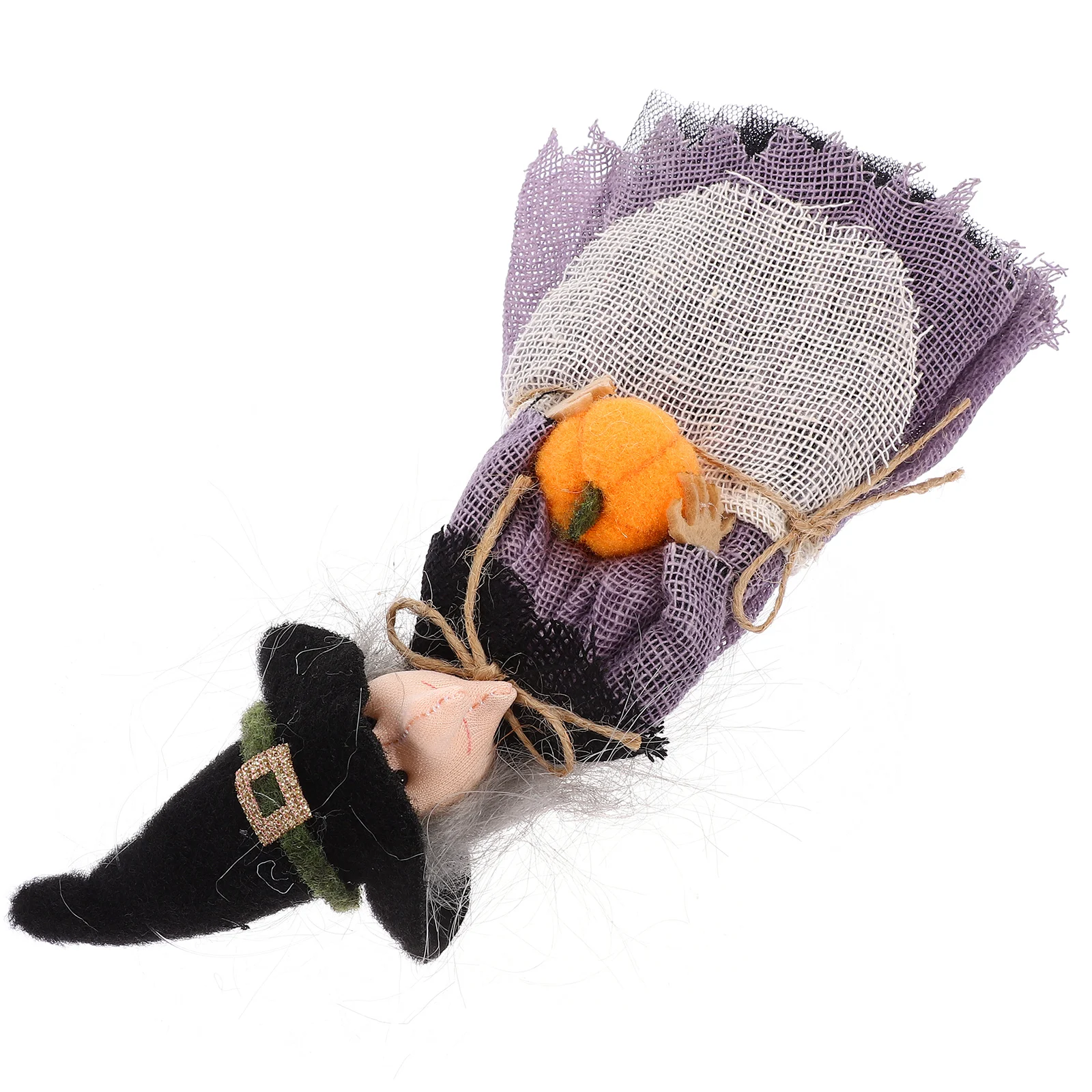 

Halloween Hanging Witch Holding Pumpkin Ornament Creative Festival Decor for Haunted House Party Supplies Witch