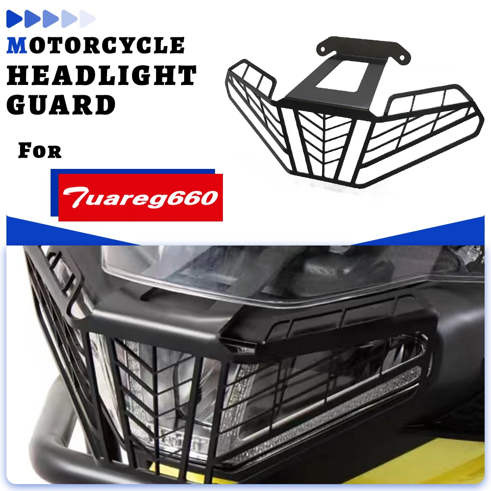 

For Aprilia Tuareg 660 2021 2022 2023 Motorcycle Head Light Protector Cover Guard Headlamp Grid Lampshade Accessories