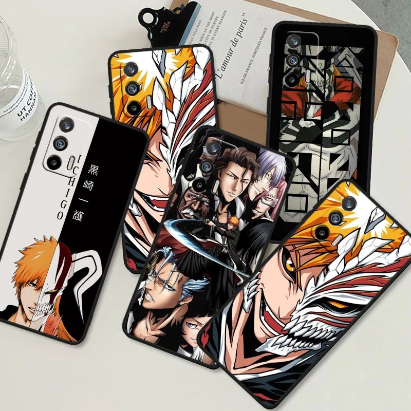 Anime BLEACH Cool For OPPO Realme GT Neo 10 9i 8i 7i 6s 5 Narzo 50i 50A 240W Pro Plus Black Soft Phone Case