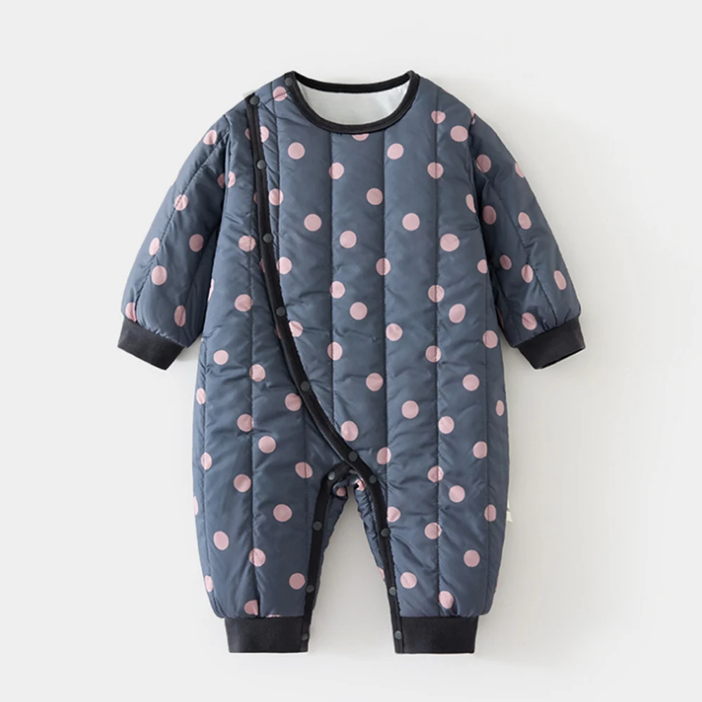 Baby Winter Clothes Girl Boy Rompers Quilted Thicken Warm Infant Outerwear Clothing Christmas Unisex Baby Jumpsuits New Arrival
