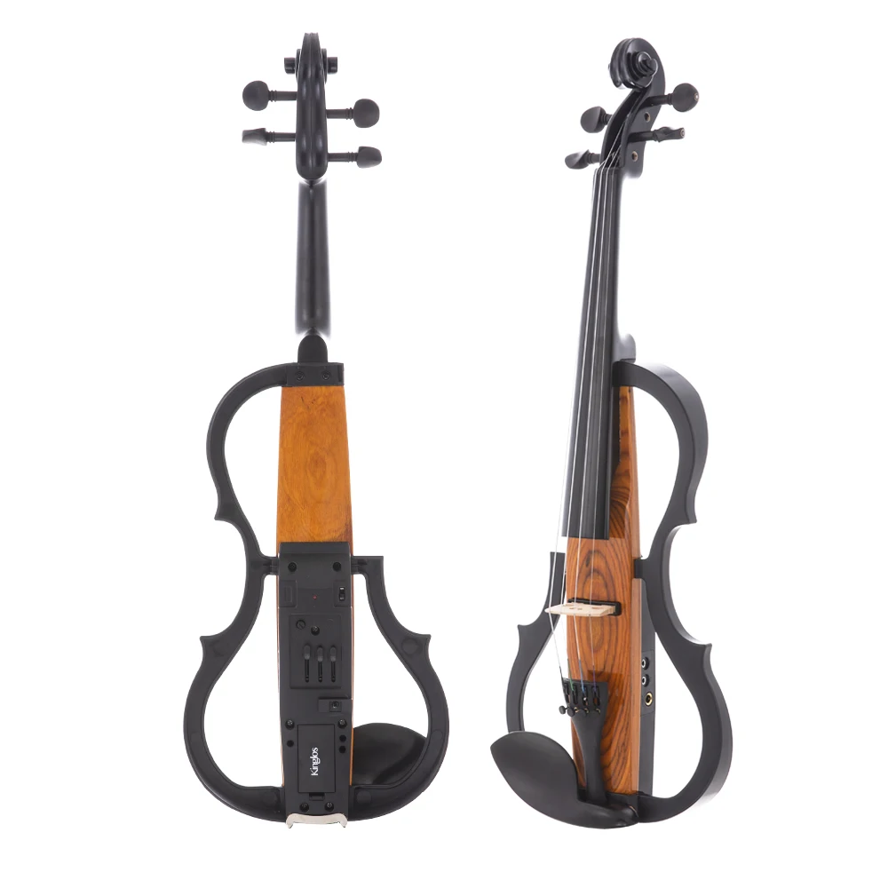 Горячая продажа, китайская электрическая скрипка из цельного дерева, заводская скрипка с футляром