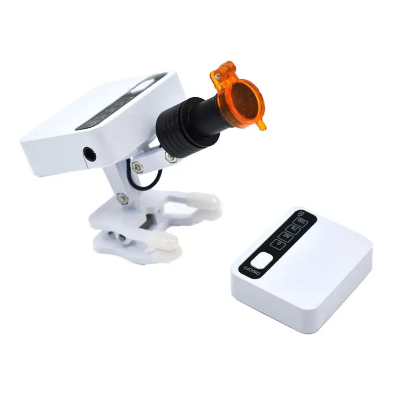 

【LOVE】Wireless 5W LED Headlight Removable Batteries Clip-On Headlamp With Optical Filter For Magnifier