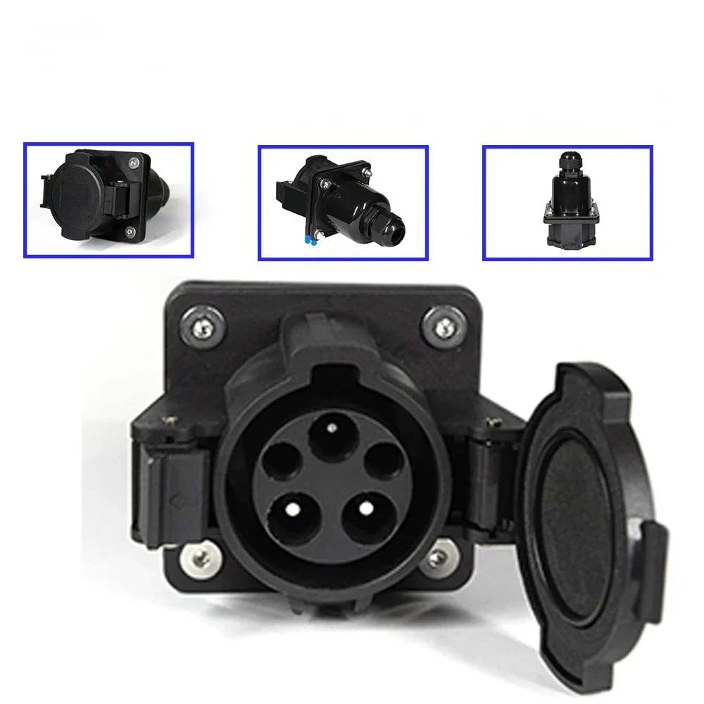 16A 32A 50A Us J1772 socket type1ev socket for Leaf Electrical Vehicle Car Charging Level 1 level 2 Connector US certification