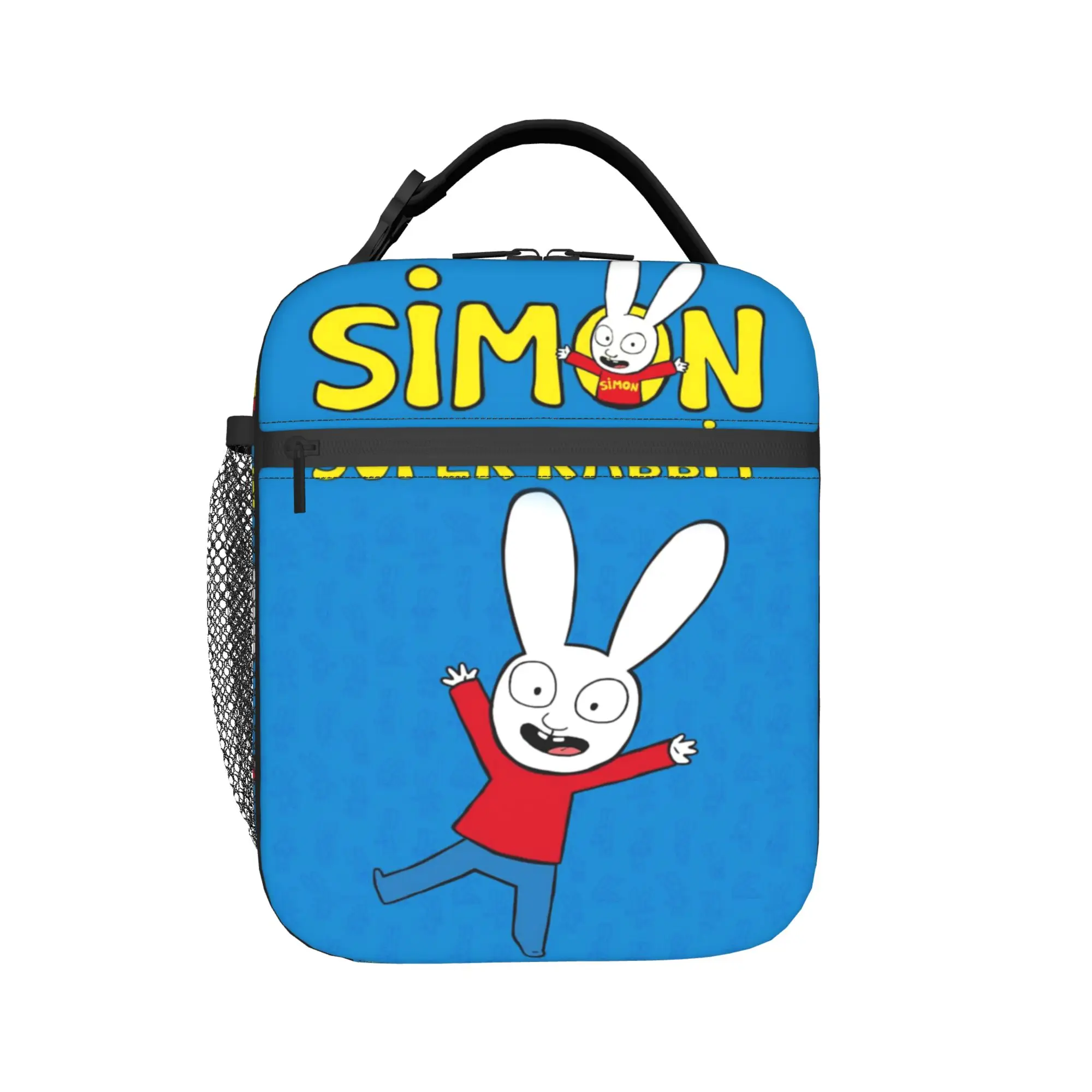 Simon Super Rabbit Insulated Lunch Bags for Men Women  Storage Food Box Reusable Thermal Cooler Lunch Box For School Office