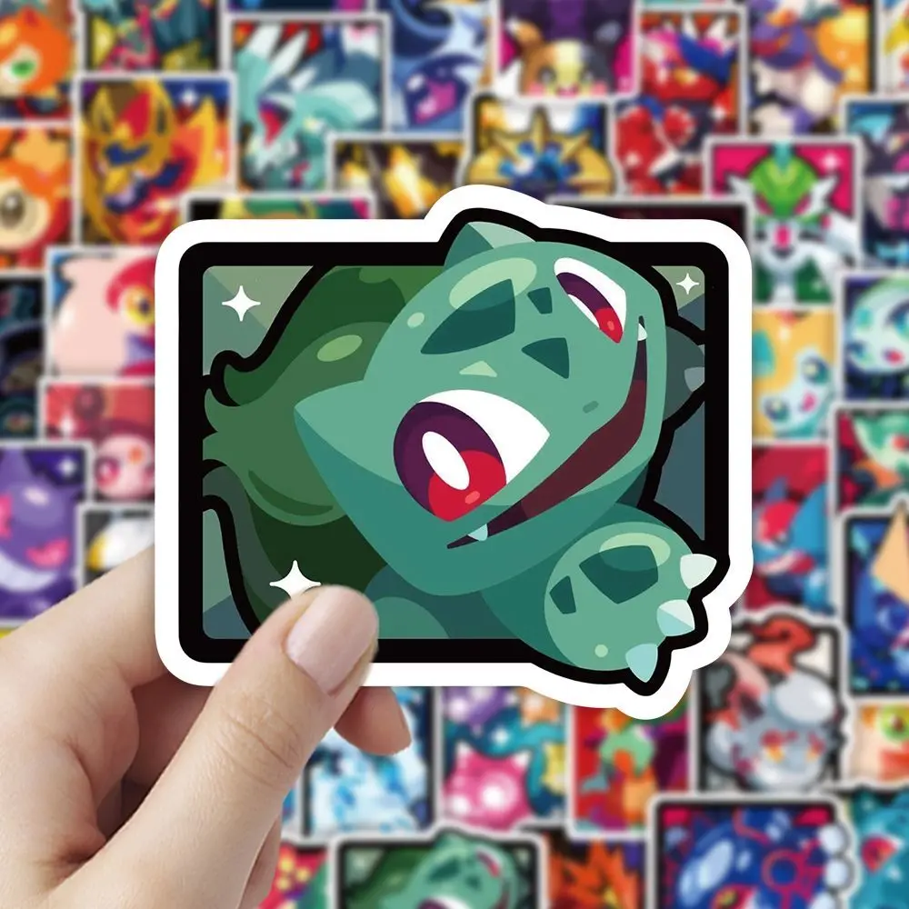 180 Pokémon-Farbblockaufkleber, niedliche Pokémon-Haustiere, kleine Kreaturen, kreative Dekoration zum Selbermachen, exquisites Geschenk für Kinderzimmer