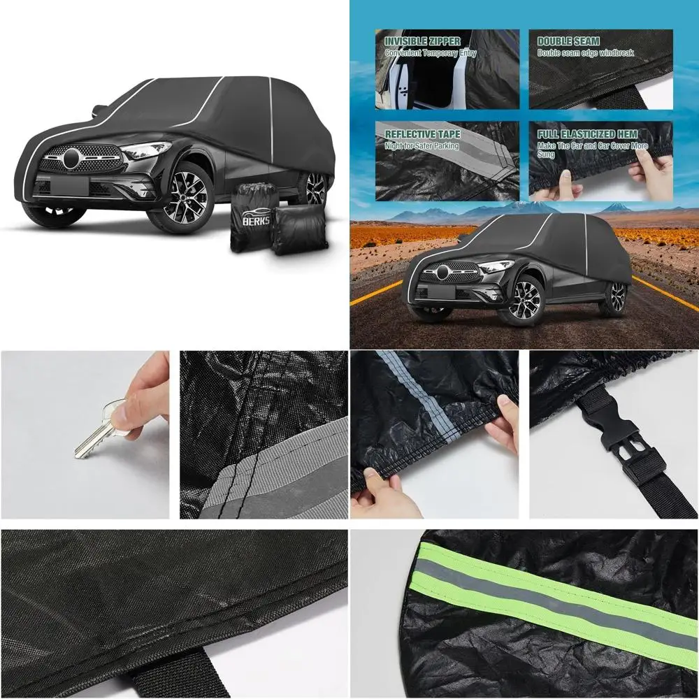 

6-Layer Waterproof Car Cover for 2016-2024 GLC 300/350e, All-Weather Protection with Storage Bag