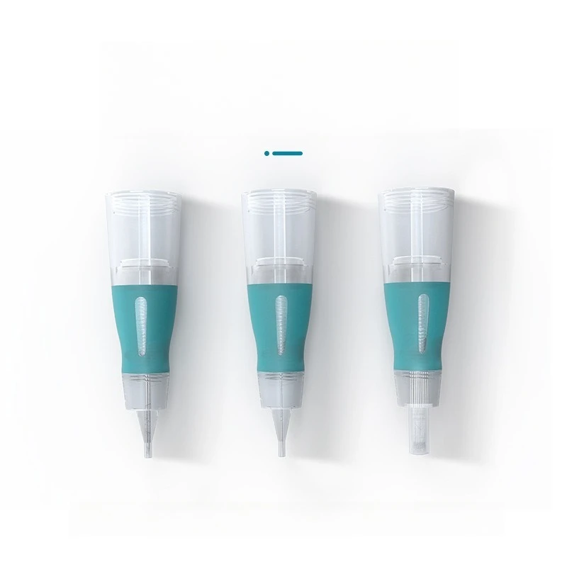 10Pcs Disposable Tattoo Permanent Makeup Sterile Needles Screw Mouth Multi-size Microblading Eyebrow Pattern Lip Needles
