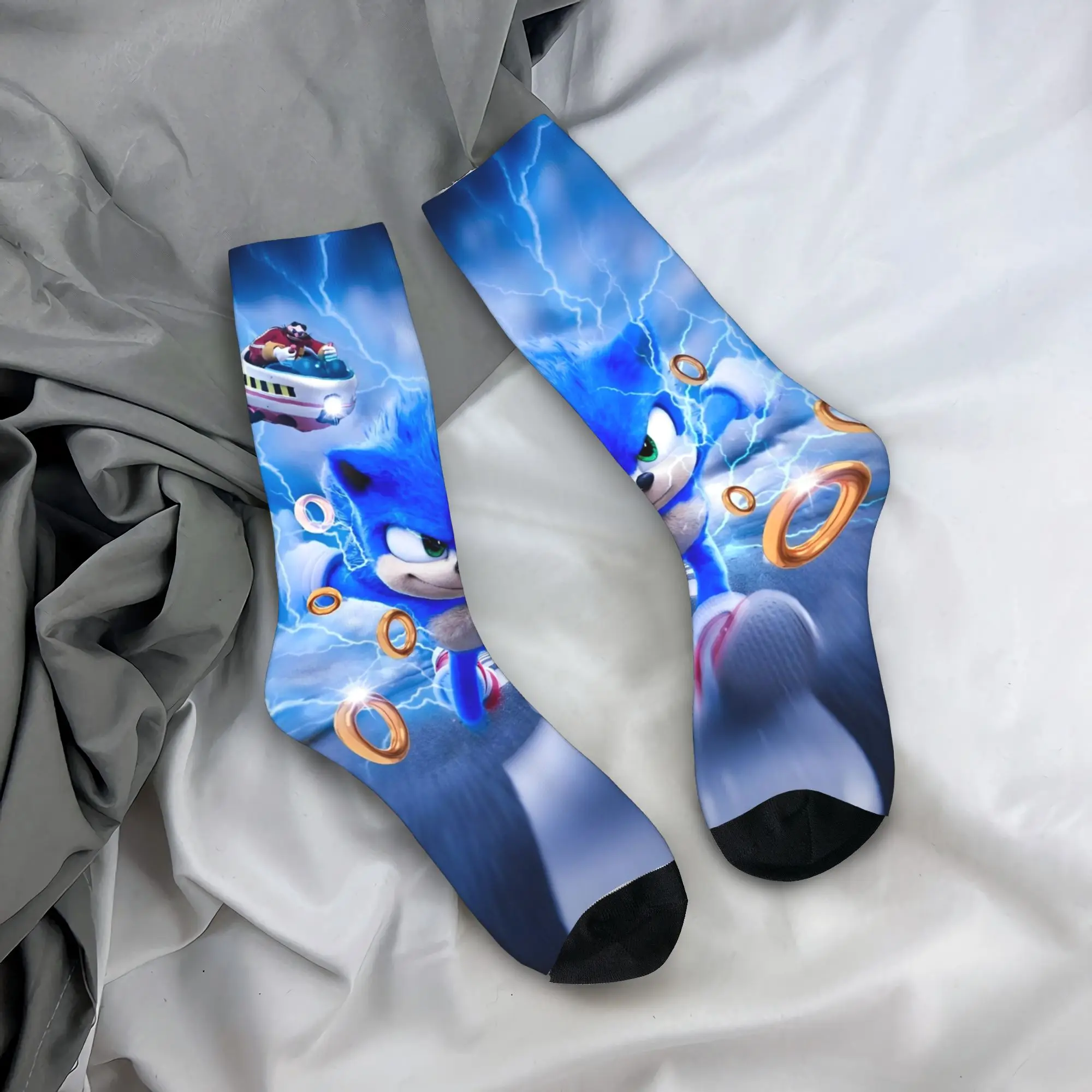 Shadow The Hedgehogs Socks Men Women Harajuku Cartoon Socks Spring Summer Autumn Winter Middle Tube Socks