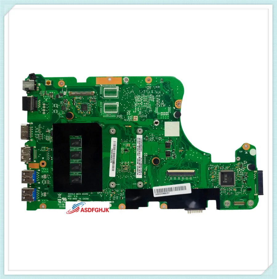 Original FOR ASUS X555LA X555L A555L K555L X555LD Motherboard W I3-5010U Mainboard 4GB Test OK