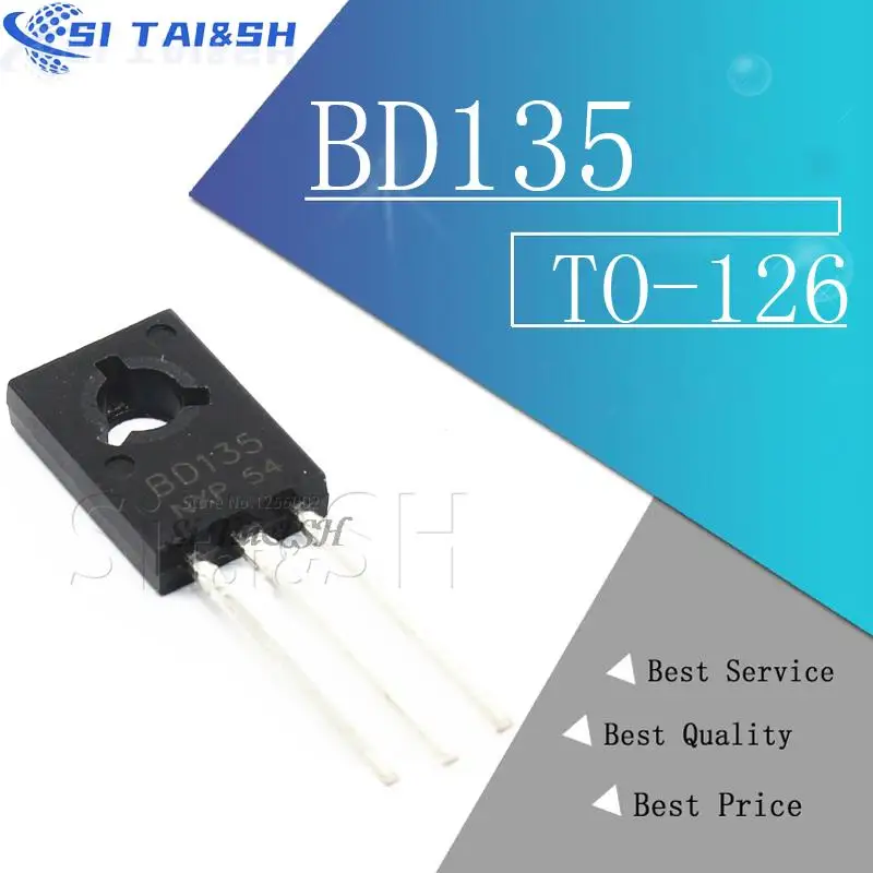 10PCS BD135 BD136 BD138 BD132 BD137 BD139 BD140 TO-126 NPN Power Triode Transistor new and original