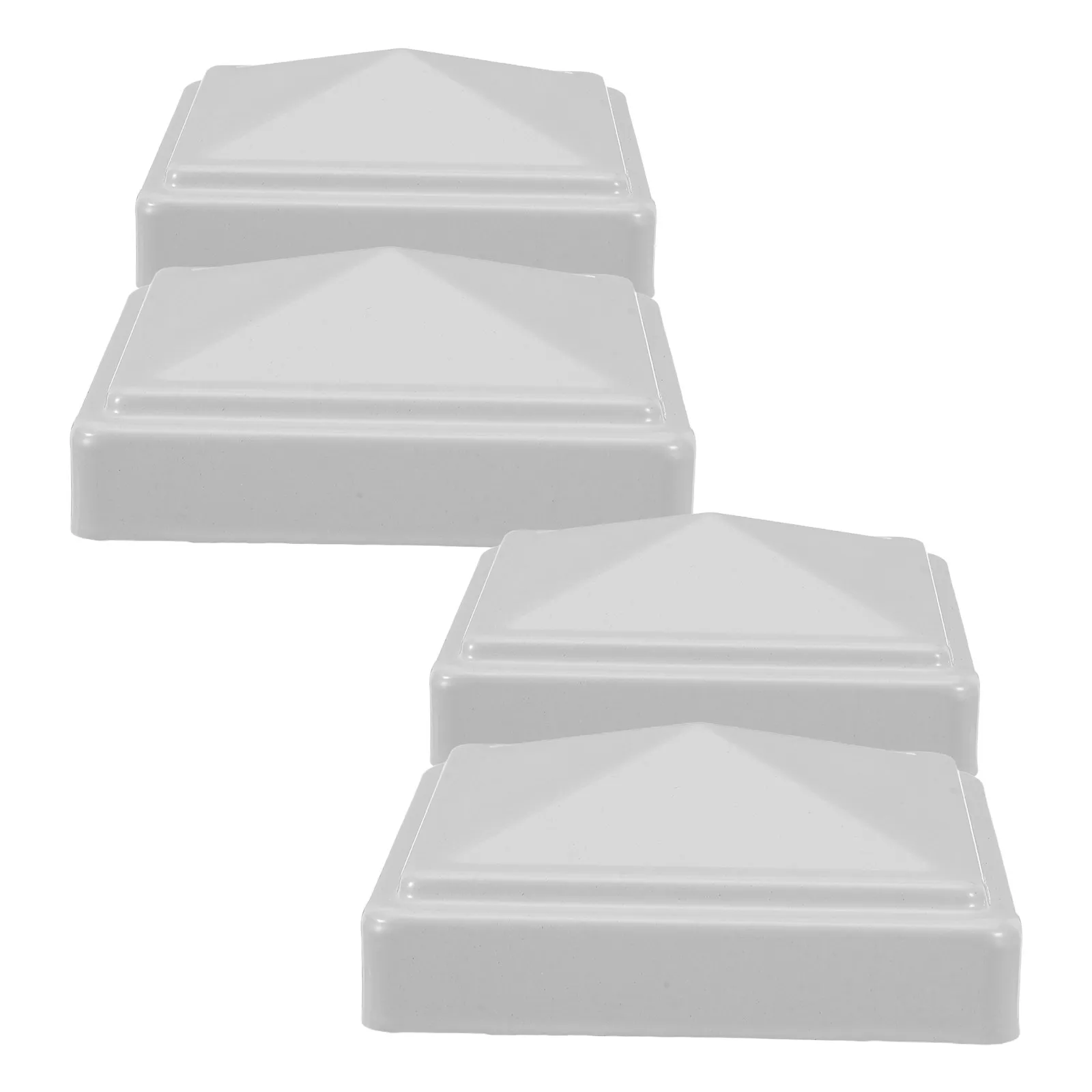 

4 шт. Современные декоративные конические накладки на столбы для забора, железные фитинги для ворот, всепогодные наружные заглушки для ограждений двора