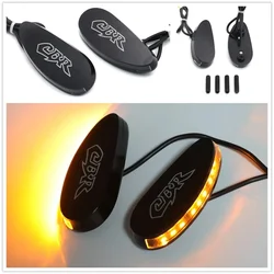 Mirror Block Off Plate LED For Honda 2008-2021 CBR1000RR 10-2014 VFR1200 Aftermarket Motorcycle Parts Black Signal