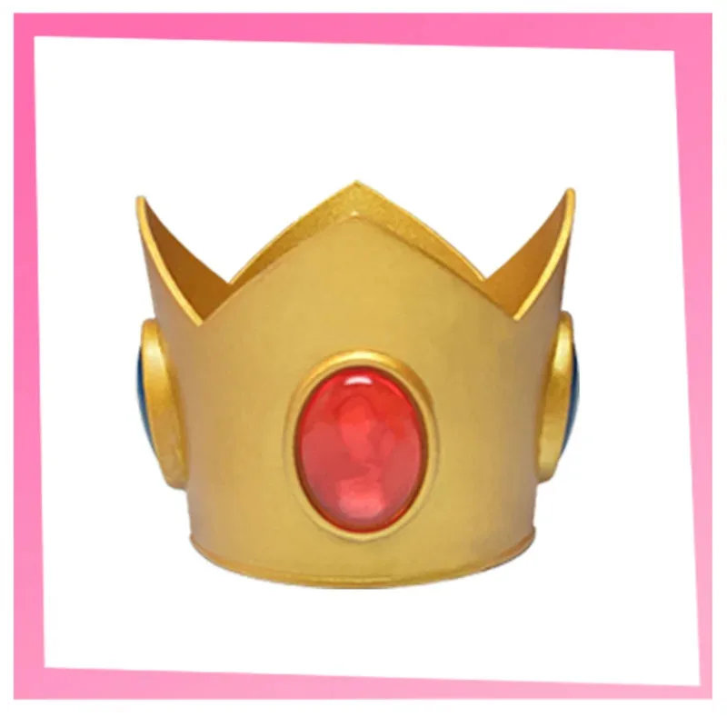 New Bowsette Princess Bowser Peach Cosplay Crown Princess Toadstool Peach Accessories Halloween Carnival Party 3D Printing F2025