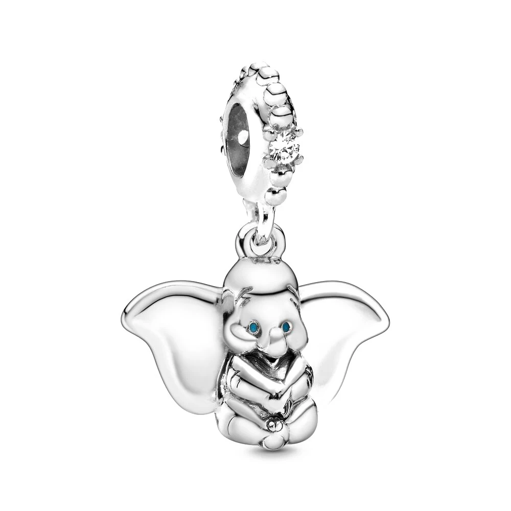 Nuovo Disney Dumbo Mickey Catena Punto Dalmati Ciondolo Charms Perline Per Originale 925 sterling silver Bracciale Collana Gioielli