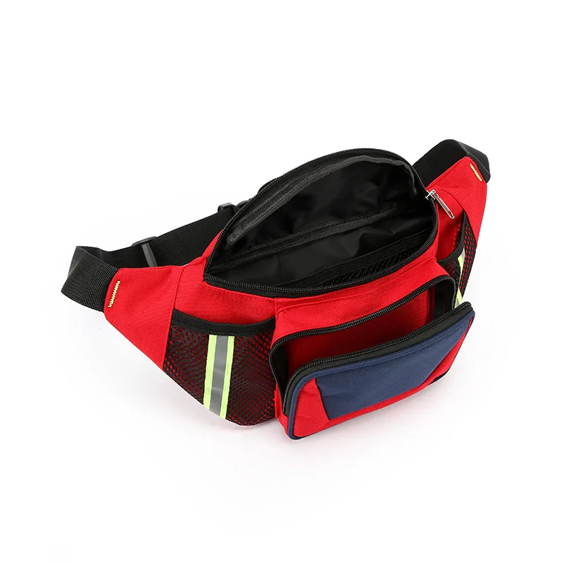 ที่ว่างเปล่ากู้ภัย Fanny Pack ชุดปฐมพยาบาล Camping Trip Medical Storage Medical Organizer ฉุกเฉินกลางแจ้ง Survival Medical Bag