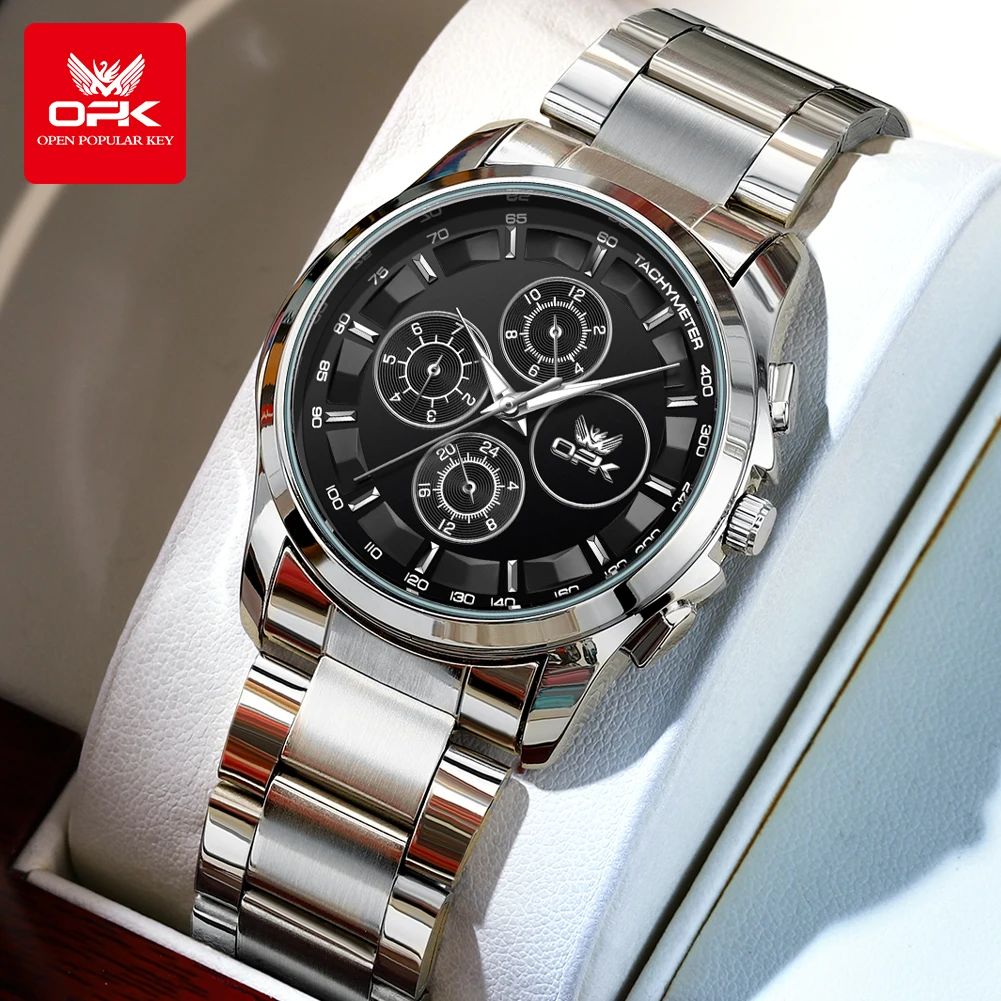 OPK Luxury Brand Wristwatch Auto Multifunctional Dial Business Fashion Men Watches