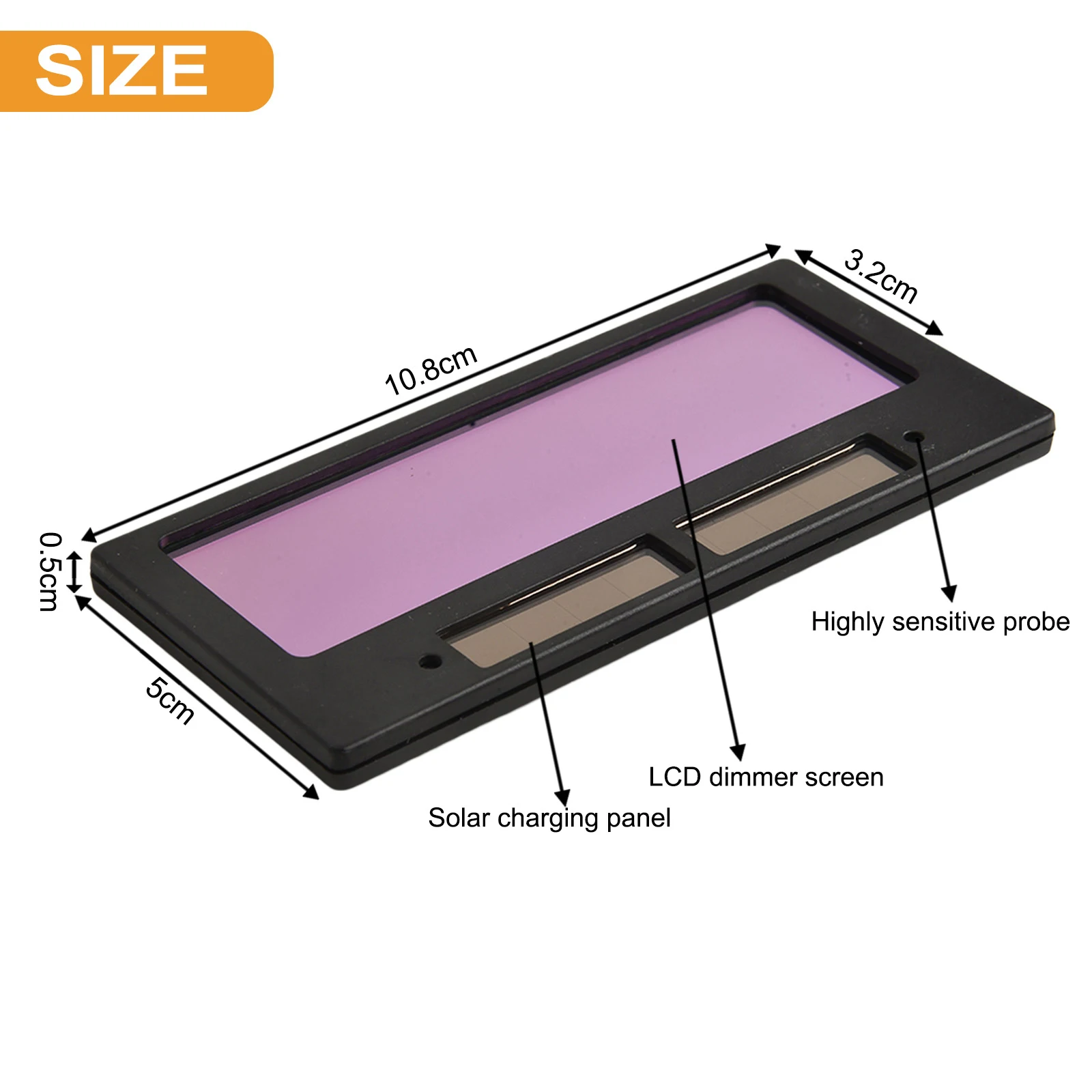 1Pcs 3-Levels Adjustable Darkening Welding Lenses Solar LCD Glasses Welder Protective Welding Helmet Screens Mask Welder Parts