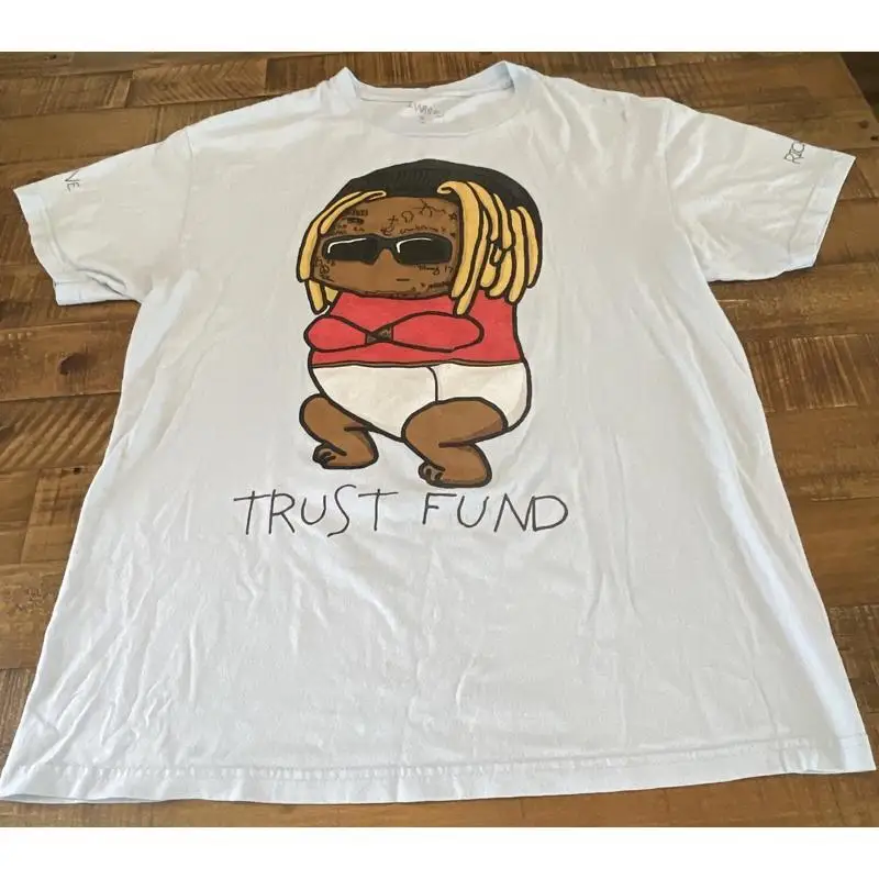 Lil Wayne Trust Fund T shirt Men Size Large Blue