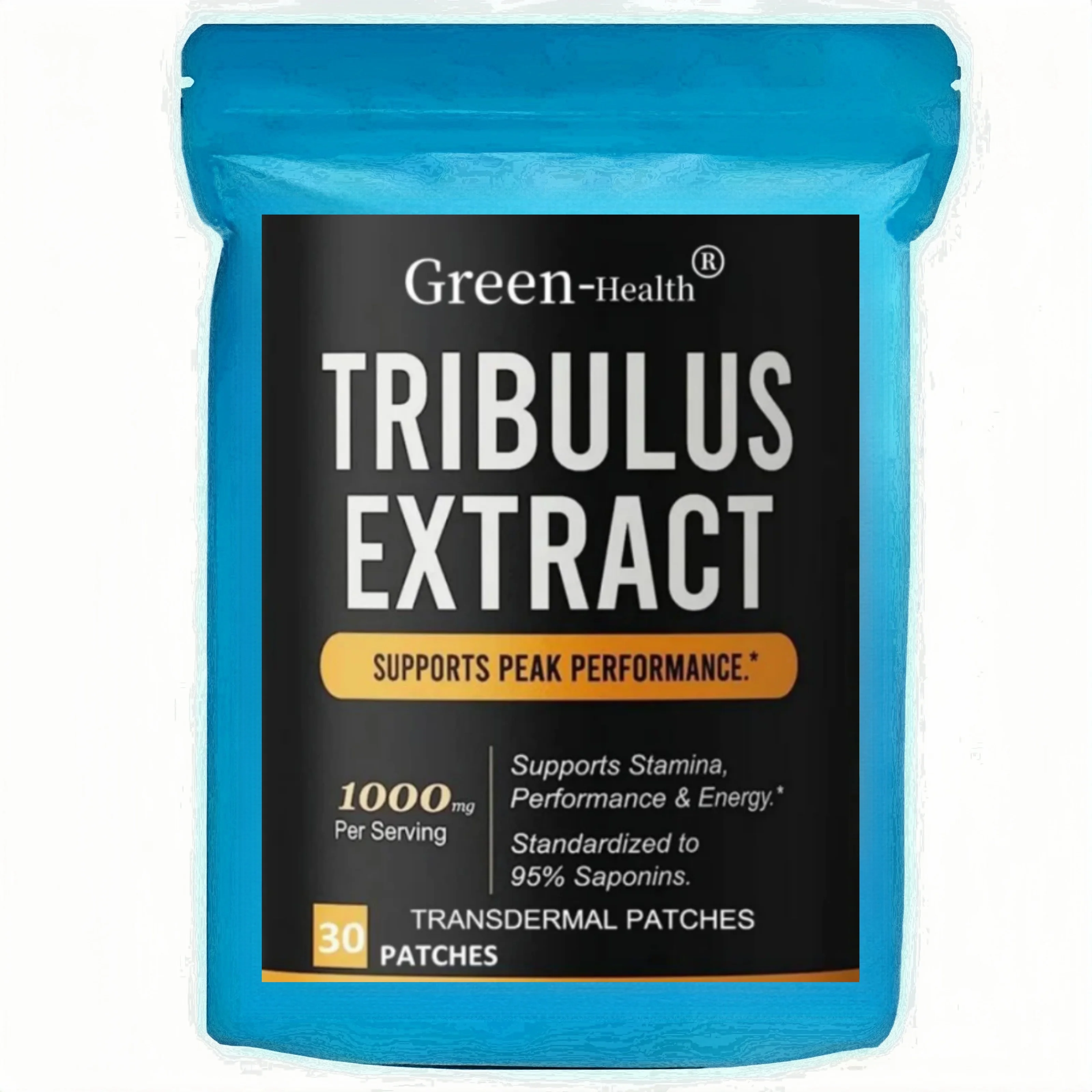 Tribulus Terrestris Transdermal Patches - 30 Patches One Month Supply