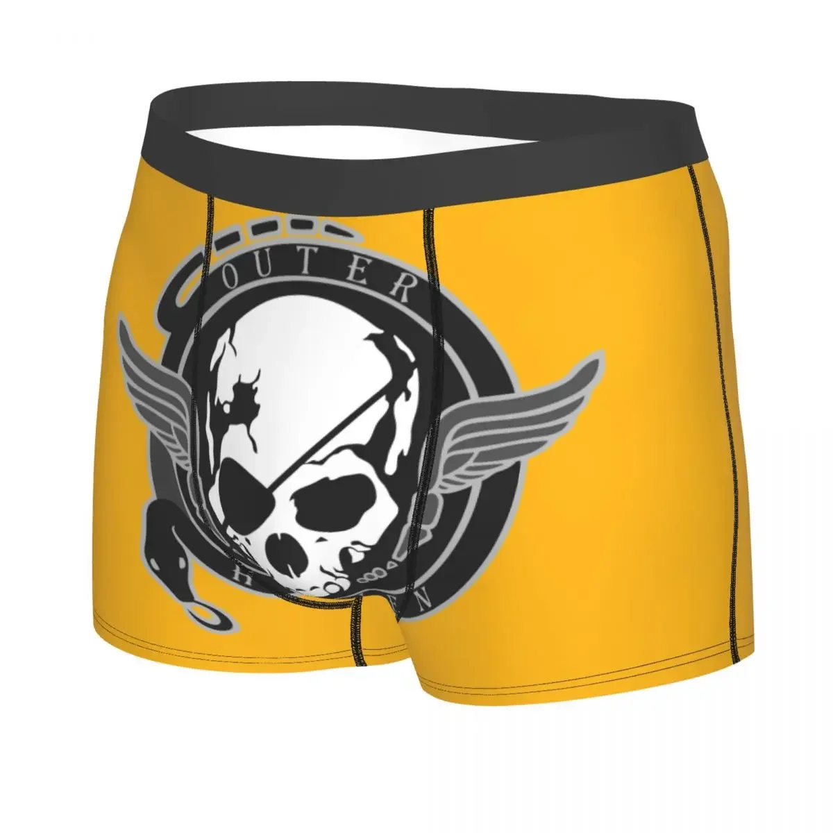 Outer Heaven Logo Underwear Men Breathable Metal Gear Solid Video Game Boxer Briefs Shorts Panties Soft Underpants For Homme