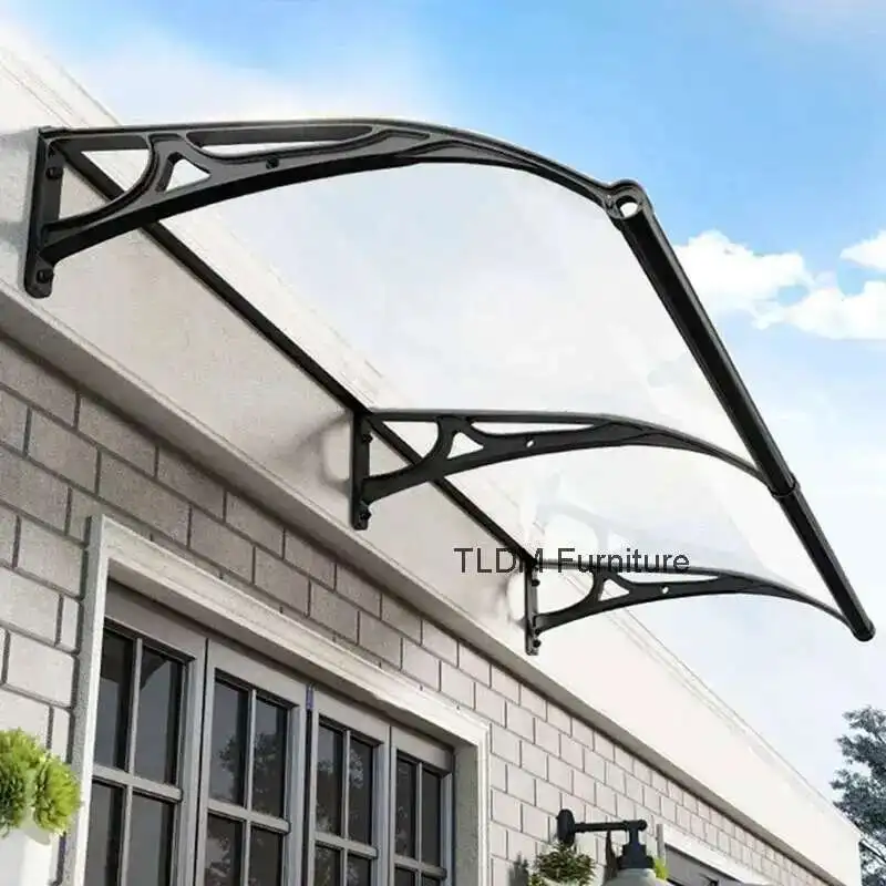 

Creative Aluminum Alloy Awning for Outdoor Silent Rain Awnings Modern Minimalist Household Waterproof Awning for Courtyard