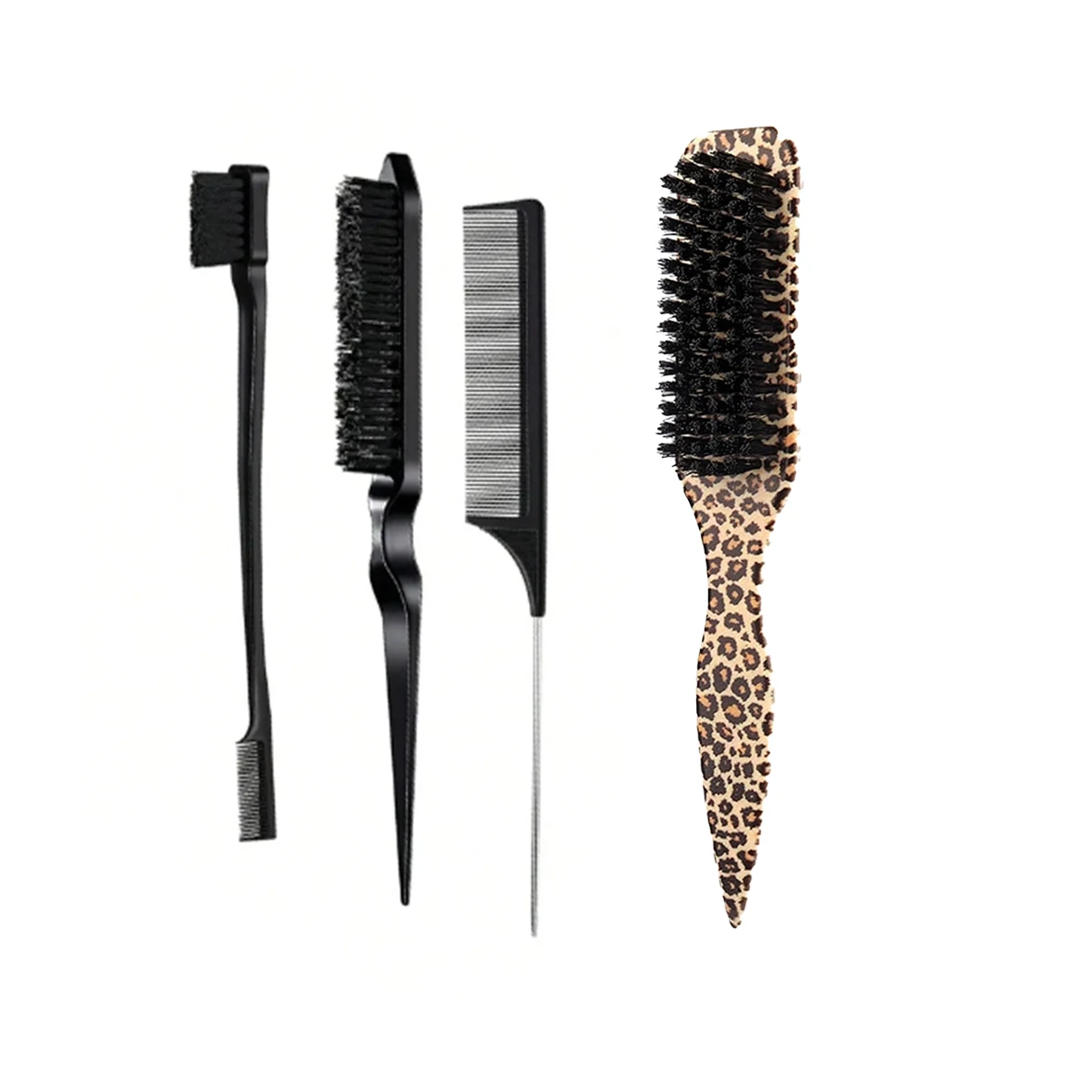 Sleek Ponytail Bun & Smoothing  Hairs, Flyaways, Edge Control - Backcombing