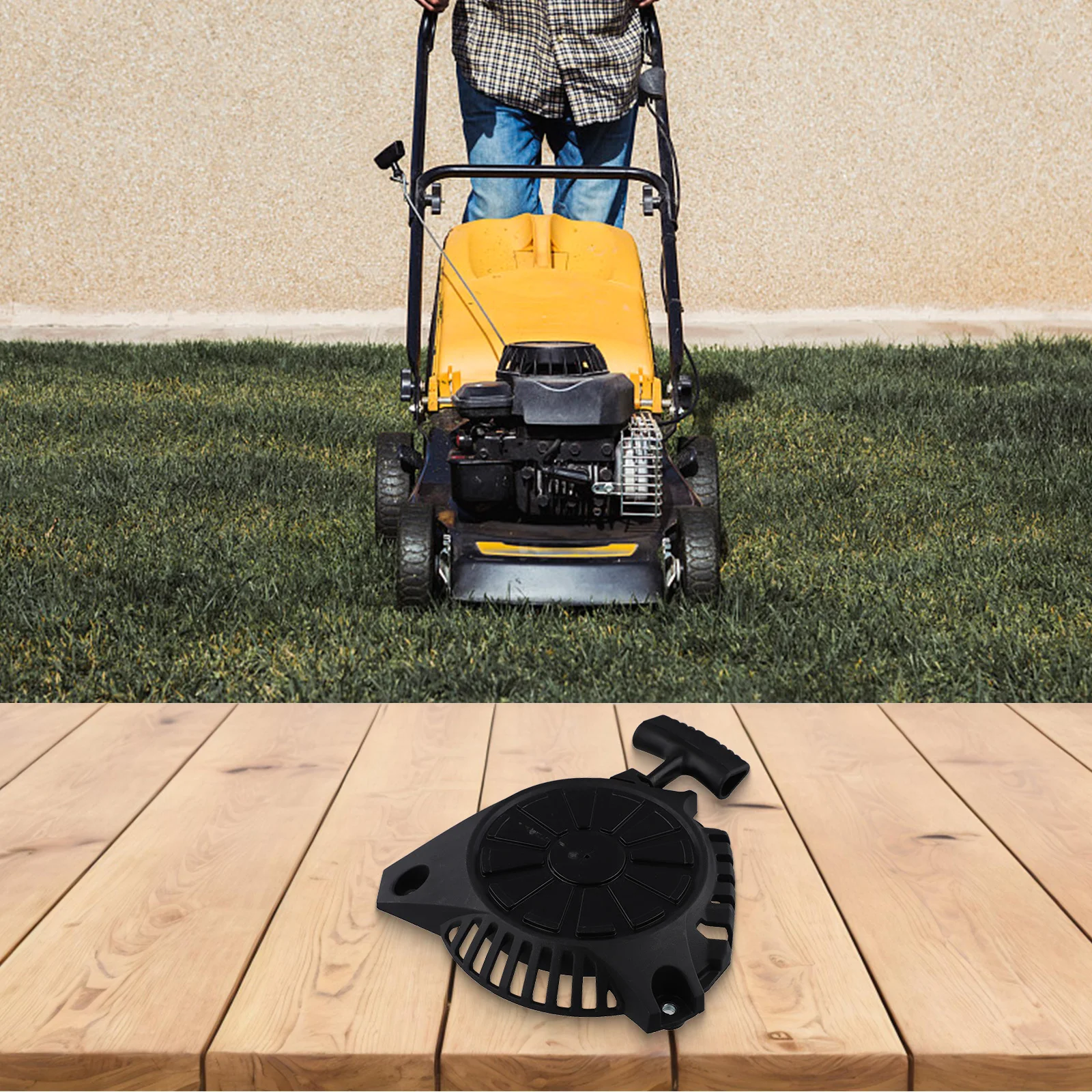 مشغل سحب حبل DG99 قوي لجزازات العشب، مادة معدنية تناسب معظم موديلات السوق البولندية تتضمن زنبرك ملفوف #1