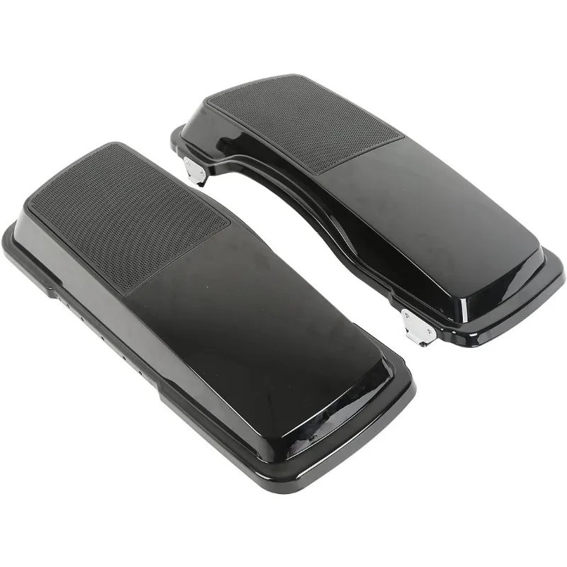 Tampa do alforje de motocicleta XFMT 6 "x 9" com alto-falantes compatível com Electra Street Road Glide FL 1994-2013