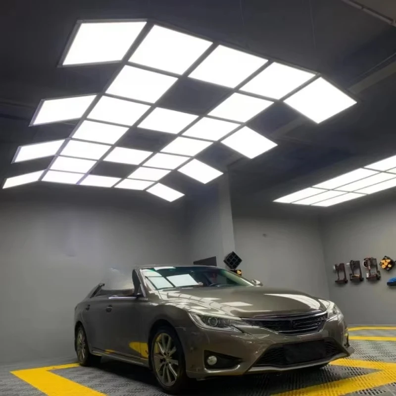 ST6018 High Quality Led Workshop Light Easy Installation Car Detailing Honeycomb Car Detailing Garage C Box Car Work Light